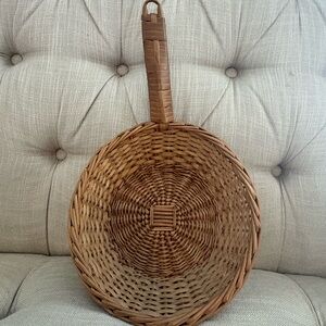 Woven Brown Basket with Handle